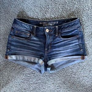 Blue jean shorts